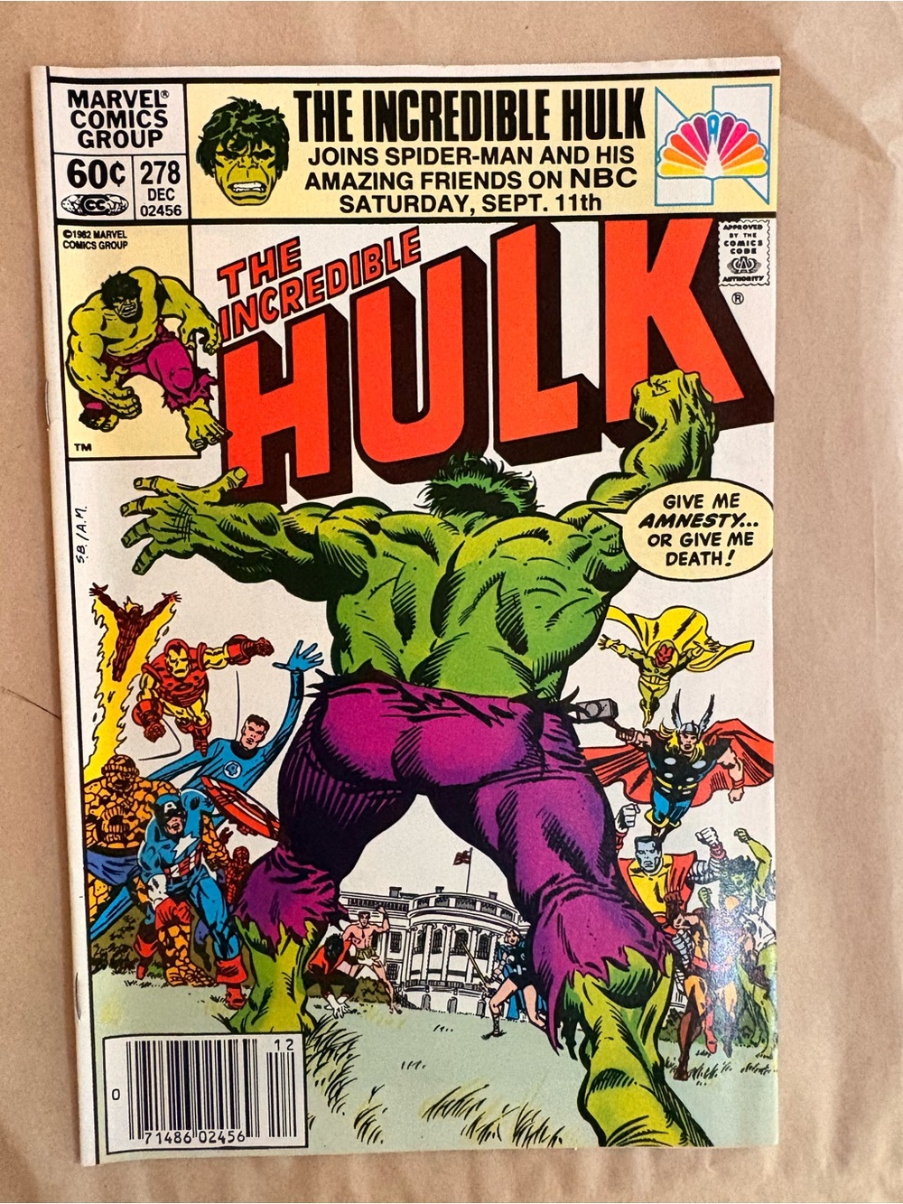 Marvel The Incredible Hulk #278 Comic Book - Raw Grade 9.0 (NM)